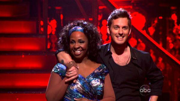 R&B legend Gladys Knight and her partner Tristan MacManus await possible elimination on 'Dancing With The Stars: The Result Show' on Tuesday, March 27, 2012. The pair received 19 out of 30 points from the judges for their quickstep on the March 26 epi