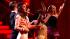 Maria Menounos and her partner Derek Hough,...