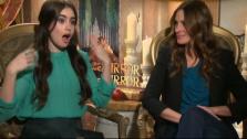 Julia Roberts and Lily Collins appear in a photo from a press junket for their 2012 fairytale film Mirror Mirror on March 23, 2012. - Provided courtesy of none / OTRC
