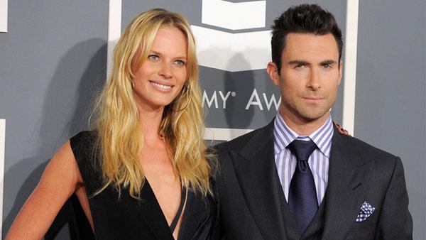 Anne V, left, and Adam Levine arrives at the 54th annual Grammy Awards on Sunday, Feb. 12, 2012 in Los Angeles. - Provided courtesy of AP / Chris Pizzello Anne V, left, and Adam Levine arrives at the 54th annual Grammy Awards on Sunday, Feb. 12, 2012 in Los Angeles. - Provided courtesy of AP / Chris Pizzello