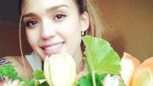Jessica Alba appears in a photo posted on her official Instagram account on March 27, 2012. - Provided courtesy of http://instagr.am/p/IsW2oEMuiX/