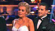 Classical singer Katherine Jenkins and her partner Mark Ballas received 29 out of 30 points from the judges for their Waltz on week three of Dancing With The Stars, which aired on April 2, 2012. - Provided courtesy of ABC