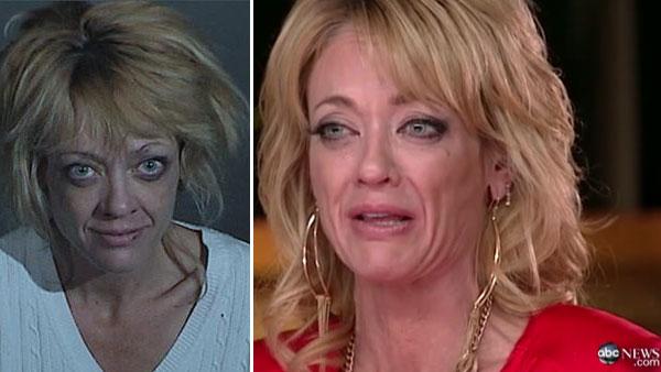 Lisa Robin Kelly appears in a booking photo taken on March 31, 2012 after she was arrested on suspicion of spousal assault in Los Angeles County, California. / Lisa Robin Kelly appears on ABCs Good Morning America on April 5, 2012. - Provided courtesy of Los Angeles County Sheriffs Department / ABC Lisa Robin Kelly appears in a booking photo taken on March 31, 2012 after she was arrested on suspicion of spousal assault in Los Angeles County, California. / Lisa Robin Kelly appears on ABCs Good Morning America on April 5, 2012. - Provided courtesy of Los Angeles County Sheriffs Department / ABC