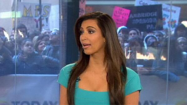 Kim Kardashian appears on NBCs Today show on April 6, 2012. - Provided courtesy of NBC Kim Kardashian appears on NBCs Today show on April 6, 2012. - Provided courtesy of NBC