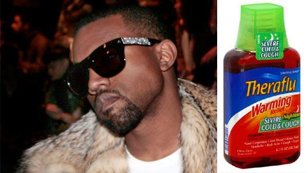 U.S. performer Kanye West attends Belgian designer Kris Van Assches collection for Dior, during the presentation of his Mens Fall-Winter 2010-2011 collection, in Paris, Saturday, Jan. 23, 2010. / Theraflu Severe Cold and Cough syrup. - Provided courtesy of AP / Jacques Brinon / Theraflu U.S. performer Kanye West attends Belgian designer Kris Van Assches collection for Dior, during the presentation of his Mens Fall-Winter 2010-2011 collection, in Paris, Saturday, Jan. 23, 2010. / Theraflu Severe Cold and Cough syrup. - Provided courtesy of AP / Jacques Brinon / Theraflu