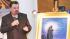 Artist Thomas Kinkade unveils his painting,...