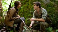Jennifer Lawrence and Liam Hemsworth appear in a scene from The Hunger Games. - Provided courtesy of OTRC / Lionsgate