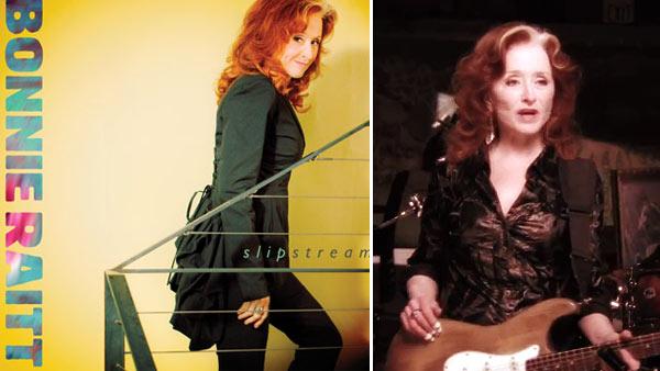 Bonnie Raitt appears on the cover of her 2012 album Slipstream. / Bonnie Raitt appears in a scene for her 2012 music video Right Down The Line. - Provided courtesy of Redwing Records Bonnie Raitt appears on the cover of her 2012 album Slipstream. / Bonnie Raitt appears in a scene for her 2012 music video Right Down The Line. - Provided courtesy of Redwing Records