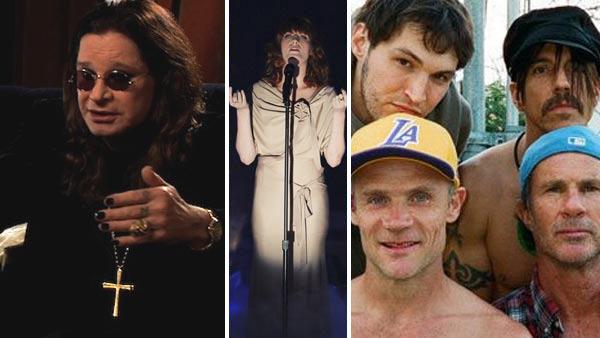 Ozzy Osbourne appears at the Whiskey A Go-Go on Nov. 11, 2011. / The Red Hot Chili Peppers appear in a photo posted on their groups Facebook page on July 21, 2011. / Florence and the Machine performs on Dancing With the Stars on Oct. 12, 2010. - Provided courtesy of Deraney Media Consulting / ABC Photo/ Adam Larkey / facebook.com/ChiliPeppers Ozzy Osbourne appears at the Whiskey A Go-Go on Nov. 11, 2011. / The Red Hot Chili Peppers appear in a photo posted on their groups Facebook page on July 21, 2011. / Florence and the Machine performs on Dancing With the Stars on Oct. 12, 2010. - Provided courtesy of Deraney Media Consulting / ABC Photo/ Adam Larkey / facebook.com/ChiliPeppers