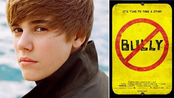 Justin Bieber appears in an undated photo from his official website, JustinBieberMusic.com. / A poster from the 2012 documentary Bully. - Provided courtesy of JustinBieberMusic.com / FilmDistrict Justin Bieber appears in an undated photo from his official website, JustinBieberMusic.com. / A poster from the 2012 documentary Bully. - Provided courtesy of JustinBieberMusic.com / FilmDistrict