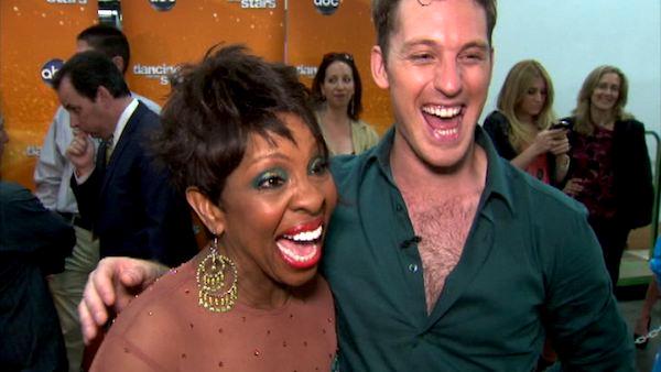 Gladys Knight and Tristan MacManus talk to OnTheRedCarpet.com after Dancing With The Stars on April 16, 2012. - Provided courtesy of OTRC Gladys Knight and Tristan MacManus talk to OnTheRedCarpet.com after Dancing With The Stars on April 16, 2012. - Provided courtesy of OTRC