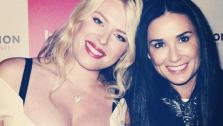 Demi Moore and Amanda De Cadenet appear in a photo posted on the talk show hosts official Tumblr account on April 17, 2012. - Provided courtesy of amandadecadenet.tumblr.com/