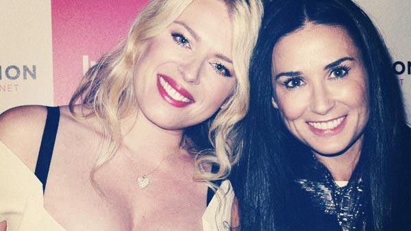 Demi Moore and Amanda De Cadenet appear in a photo posted on the talk show hosts official Tumblr account on April 17, 2012. - Provided courtesy of amandadecadenet.tumblr.com/ Demi Moore and Amanda De Cadenet appear in a photo posted on the talk show hosts official Tumblr account on April 17, 2012. - Provided courtesy of amandadecadenet.tumblr.com/