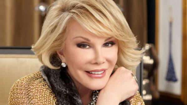 Joan Rivers appears in a promotional photo for 'Fashion Police' in 2012.