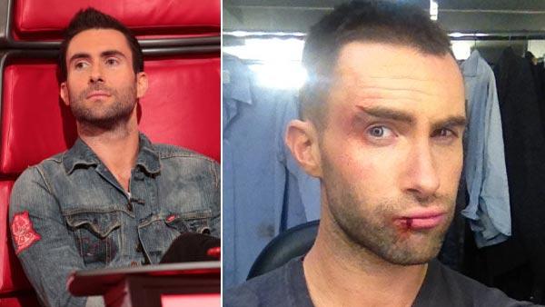 Adam Levine appears on an episode of The Voice in 2011. / Adam Levine appears in a photo on his official Twitter page on April 19, 2012. - Provided courtesy of NBC / Twitter.com/#!/AdamLevine Adam Levine appears on an episode of The Voice in 2011. / Adam Levine appears in a photo on his official Twitter page on April 19, 2012. - Provided courtesy of NBC / Twitter.com/#!/AdamLevine