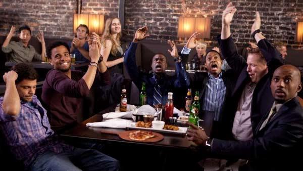 Kevin Hart, Romany Malco, Gary Owen, Michael Ealy, Jerry Ferrara and Terrence Jenkins appear in a scene from the 2012 movie Think Like a Man. - Provided courtesy of Screen Gems Productions Kevin Hart, Romany Malco, Gary Owen, Michael Ealy, Jerry Ferrara and Terrence Jenkins appear in a scene from the 2012 movie Think Like a Man. - Provided courtesy of Screen Gems Productions