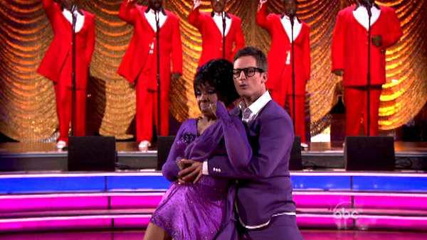 R&B legend Gladys Knight and her partner Tristan MacManus received 21 out of 30 points from the judges for their Rumba on week six of 'Dancing With The Stars,' which aired on April 23, 2012.
