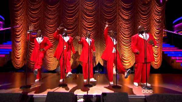The Temptations performed on week six of 'Dancing With The Stars,' which aired on April 23, 2012.