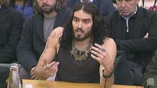 Russell Brand appears before the UK parliaments Home Affairs Committee on April 24, 2012. - Provided courtesy of UK Parliament / parliamentlive.tv