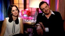 Jason Segel and Emily Blunt talk to OnTheRedCarpet.com about The Five-Year Engagement in an April 2012 press junket. - Provided courtesy of OTRC