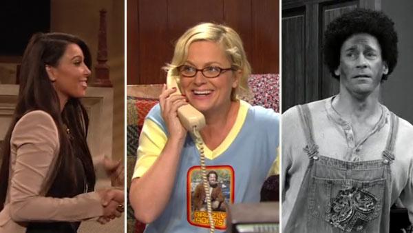 Kim Kardashian, Amy Poehler and Jon Hamm appear in a still from the live episode of 30 Rock, which aired on April 26, 2012. - Provided courtesy of NBC Kim Kardashian, Amy Poehler and Jon Hamm appear in a still from the live episode of 30 Rock, which aired on April 26, 2012. - Provided courtesy of NBC