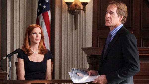 Scott Bakula and Marcia Cross appear in a still from a 2012 episode of Desperate Housewives. - Provided courtesy of ABC / Danny Feld Scott Bakula and Marcia Cross appear in a still from a 2012 episode of Desperate Housewives. - Provided courtesy of ABC / Danny Feld