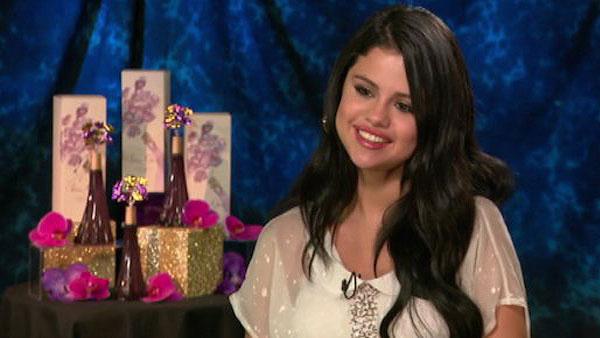 Selena Gomez talks about her fragrance and movie career in an interview with OnTheRedCarpet.com in Los Angeles on April 19, 2012. The perfume is available at Macys, starting in May 2012. - Provided courtesy of OTRC Selena Gomez talks about her fragrance and movie career in an interview with OnTheRedCarpet.com in Los Angeles on April 19, 2012. The perfume is available at Macys, starting in May 2012. - Provided courtesy of OTRC