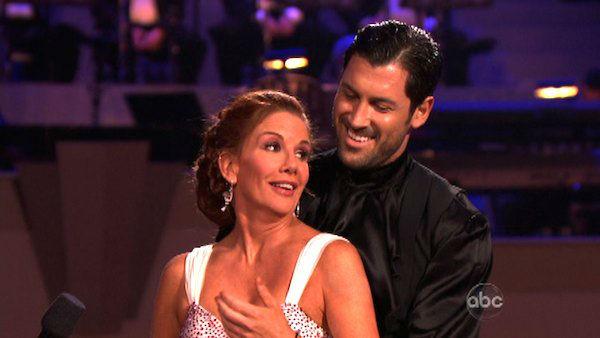 Melissa Gilbert, a former child star who played Laura on 'Little House on the Prairie,' and her partner Maksim Chmerkovskiy received 21 out of 30 points from the judges for their Argentine Tango on week seven of 'Dancing With The Stars,' which aired on Ap