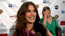 Teri Hatcher talks to OnTheRedCarpet.com at an April 2012 Wisteria Lane Block party about the finale of Desperate Housewives. - Provided courtesy of OTRC