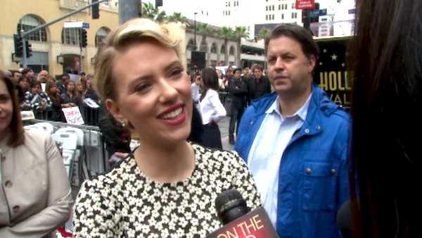 Scarlett Johansson talks to OnTheRedCarpet.com after her Walk of Fame ceremony on May 2, 2012. - Provided courtesy of OTRC Scarlett Johansson talks to OnTheRedCarpet.com after her Walk of Fame ceremony on May 2, 2012. - Provided courtesy of OTRC