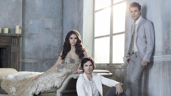 Ian Somerhalder, Nina Dobrev and Paul Wesley appear in an undated promotional photo for the third season of the CW show The Vampire Diaries. - Provided courtesy of The CW Network Ian Somerhalder, Nina Dobrev and Paul Wesley appear in an undated promotional photo for the third season of the CW show The Vampire Diaries. - Provided courtesy of The CW Network