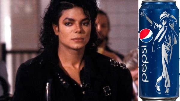 Michael Jackson appears in a scene from the 1987 music video Bad. / A promotional Pepsi can featuring Jacksons image. - Provided courtesy of Sony Digital / Pepsi Michael Jackson appears in a scene from the 1987 music video Bad. / A promotional Pepsi can featuring Jacksons image. - Provided courtesy of Sony Digital / Pepsi