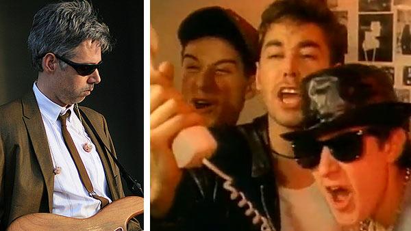 Adam Yauch performs with The Beastie Boys at the 2007 Sasquatch Music Festival in Washington. / The Beastie Boys appear in a scene from their 1986 music video '