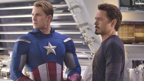 Chris Evans and Robert Downey Jr. appear in a still from the 2012 movie The Avengers. - Provided courtesy of Marvel Studios / Zade Rosenthal Chris Evans and Robert Downey Jr. appear in a still from the 2012 movie The Avengers. - Provided courtesy of Marvel Studios / Zade Rosenthal