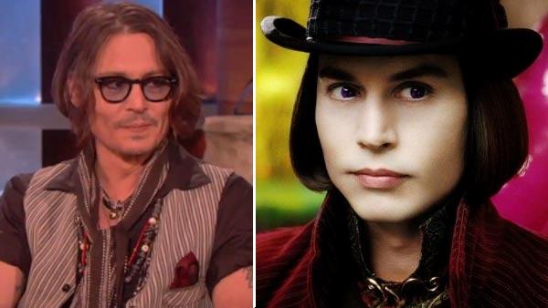 Johnny Depp appears in an interview with Ellen DeGeneres on The Ellen DeGeneres show on May 8, 2012. / Johnny Depp appears in a promotional still for Charlie and the Chocolate Factory in 2005. - Provided courtesy of Warner Bros. Television / Warner Bros. Entertainment Inc. Johnny Depp appears in an interview with Ellen DeGeneres on The Ellen DeGeneres show on May 8, 2012. / Johnny Depp appears in a promotional still for Charlie and the Chocolate Factory in 2005. - Provided courtesy of Warner Bros. Television / Warner Bros. Entertainment Inc.