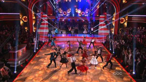 The week's 'Macys Stars of Dance' was an 'American Bandstand' tribute to the late Dick Clark on 'Dancing With The Stars: The Results Show' on Tuesday, May 8, 2012.