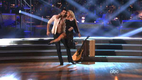 Dmitry Chaplin and Anya Garnis performed a special routine from the 'Dancing with the Stars Live in Las Vegas Show' on 'Dancing With The Stars: The Results Show' on Tuesday, May 8, 2012. The pair danced to the song 'Will You Still Love Me Tomorrow?'