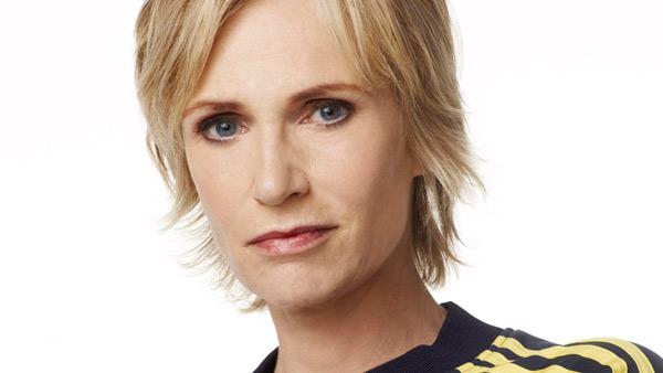 Jane Lynch appears in a promotional photo from 'Glee.'