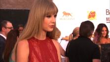Taylor Swift talks to OnTheRedCarpet.com at the 2012 Billboard Awards on May 20, 2012. - Provided courtesy of OTRC