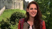 Kristen Stewart talks to OnTheRedCarpet.com at a press junket for Snow White and the Huntsman outside of Arundel Castle in West Sussex in the United Kingdom in May 2012. - Provided courtesy of OTRC
