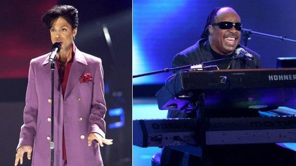 Prince and Stevie Wonder appear in photos from their appearances on 'American Idol.'