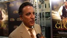 Andy Garcia tells OnTheRedCarpet.com that hes proud of his historical war film For Greater Glory at the May 29 premiere. - Provided courtesy of OTRC