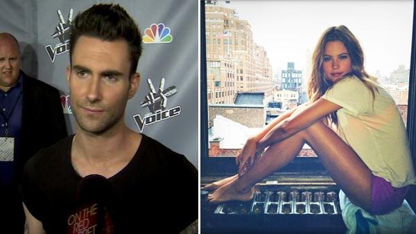 Adam Levine talks to OnTheRedCarpet.com at the season one finale of The Voice. / Behati Prinsloo appears in a photo posted on her official Twitter page on December 6, 2011. - Provided courtesy of OTRC / Twitter.com/BeePrinsloo Adam Levine talks to OnTheRedCarpet.com at the season one finale of The Voice. / Behati Prinsloo appears in a photo posted on her official Twitter page on December 6, 2011. - Provided courtesy of OTRC / Twitter.com/BeePrinsloo