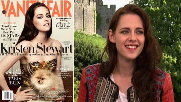 Kristen Stewart talks to OnTheRedCarpet.com at a press junket for Snow White and the Huntsman outside of Arundel Castle in West Sussex in the United Kingdom in May 2012. - Provided courtesy of OTRC / OTRC / Mario Testino, exclusively for Vanity Fair Kristen Stewart talks to OnTheRedCarpet.com at a press junket for Snow White and the Huntsman outside of Arundel Castle in West Sussex in the United Kingdom in May 2012. - Provided courtesy of OTRC / OTRC / Mario Testino, exclusively for Vanity Fair