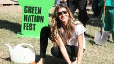 Gisele Bundchen plants a tree during the Green Nation Fest festivities in Rio de Janeiro in Brazil on June 4, 2012. - Provided courtesy of flickr.com/photos/doisbicudos/