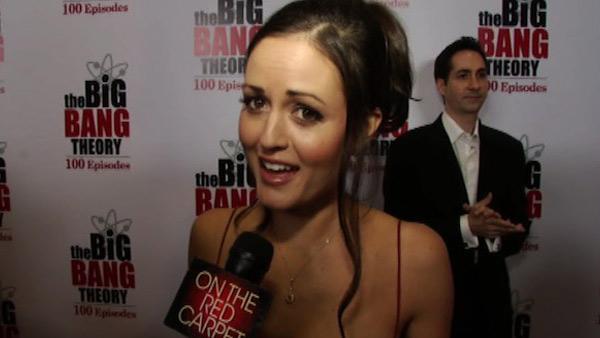 Danica McKellar talks to OnTheRedCarpet.com on Dec. 15, 2011 at a Los Angeles party to celebrate the 100th episode of CBS series 'The Big Bang Theory.'