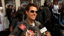 Tom Cruise talks to OnTheRedCarpet.com at the Hollywood premiere of Rock of Ages on June 8, 2012. - Provided courtesy of OTRC