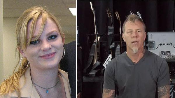 Virginia Tech college student Morgan Harrington appears in a photo provided by the FBI. / James Hetfield of Metallica appears in a June 13, 2012 PSA aimed at helping the FBI catch the person suspected of killing her. - Provided courtesy of FBI.gov / youtu.be/_tkVcZB2pds Virginia Tech college student Morgan Harrington appears in a photo provided by the FBI. / James Hetfield of Metallica appears in a June 13, 2012 PSA aimed at helping the FBI catch the person suspected of killing her. - Provided courtesy of FBI.gov / youtu.be/_tkVcZB2pds