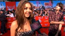Sarah Hyland talks to OnTheRedCarpet.com at the opening of Cars Land at Disneyland Resort in Anaheim, Calif. on June 13, 2012. - Provided courtesy of OTRC