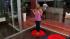 ABC's 'Glass House' - 'limbo box' demonstration OnTheRedCarpet.com corresponent Maria Sansone tests the elevator that serves as an exit and entrance for contestants and guests to the set of ABCs Glass House in June 2012. - Provided courtesy of OTRC